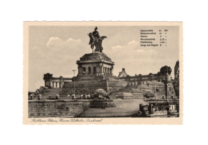 Ansichtskarte Koblenz am Rhein / Kaiser-Wilhelm-Denkmal