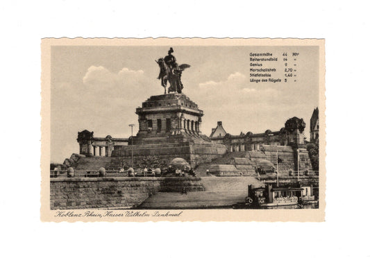 Ansichtskarte Koblenz am Rhein / Kaiser-Wilhelm-Denkmal