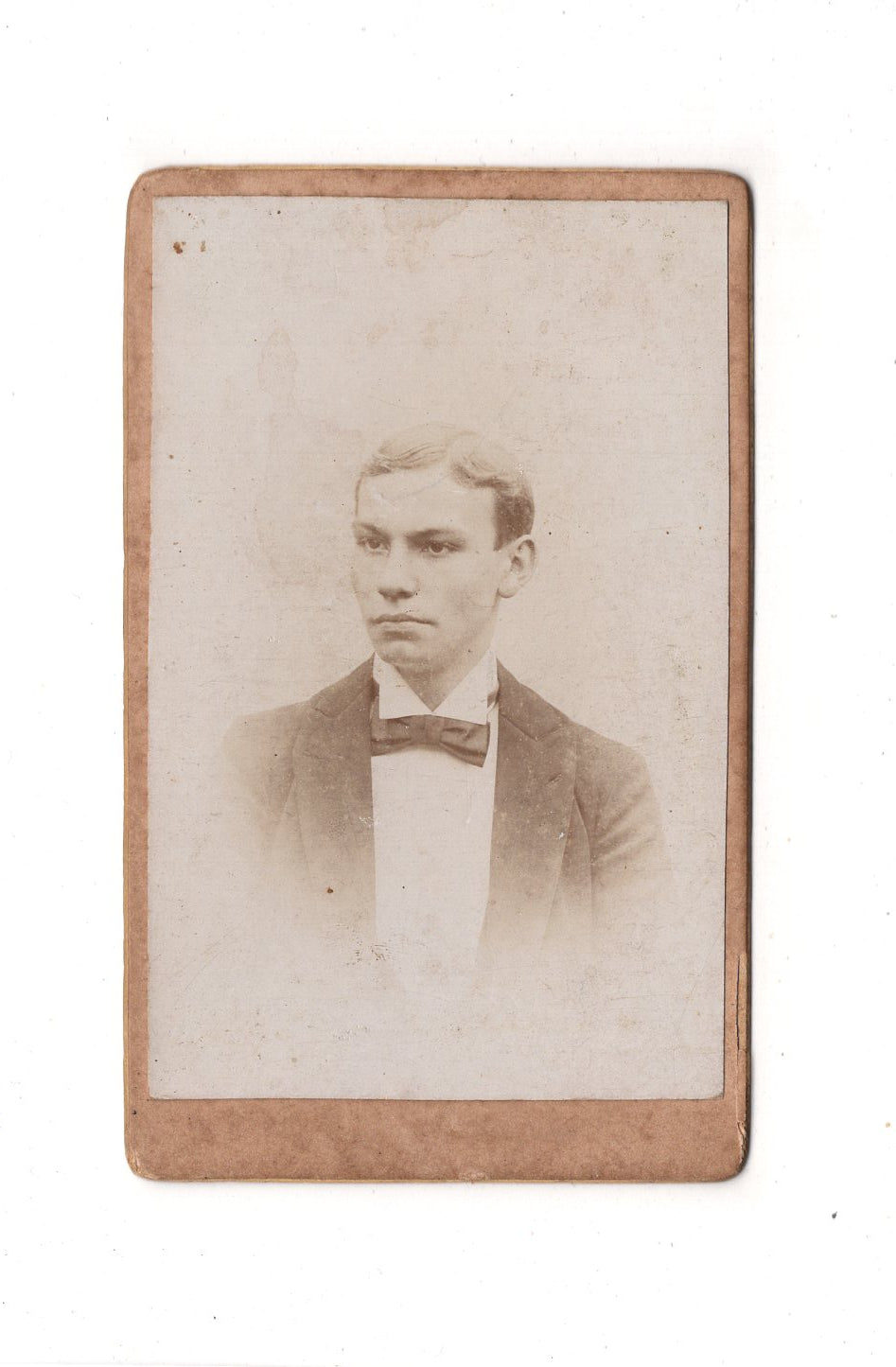 Fotografie Herrenportrait / benannt - Rübeland am Harz 1890er / CDV C1-21