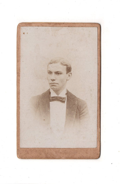 Fotografie Herrenportrait / benannt - Rübeland am Harz 1890er / CDV C1-21