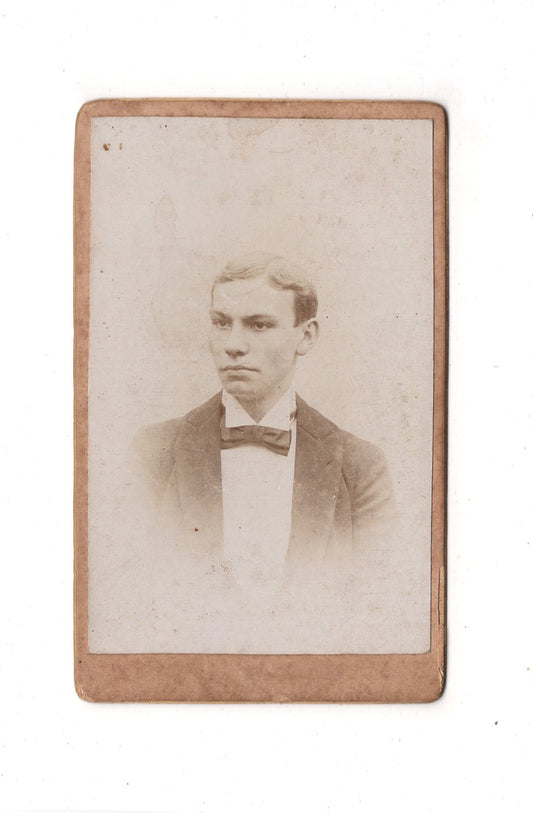 Fotografie Herrenportrait / benannt - Rübeland am Harz 1890er / CDV C1-21