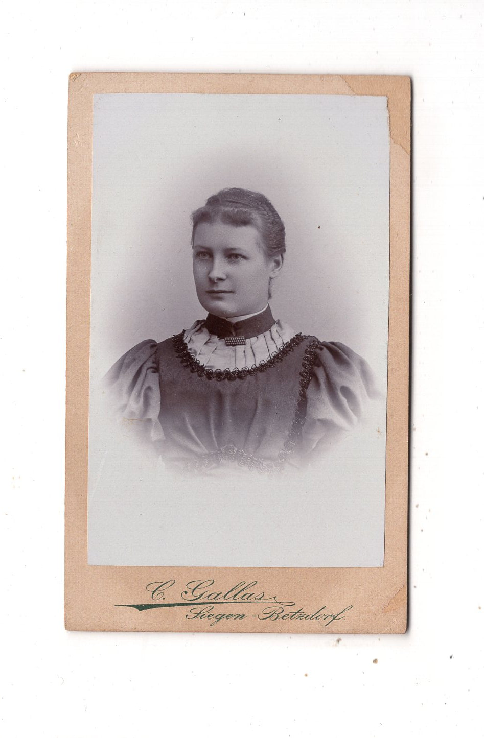 Fotografie Damenportrait - Siegen-Betzdorf 1890er / CDV N1-13
