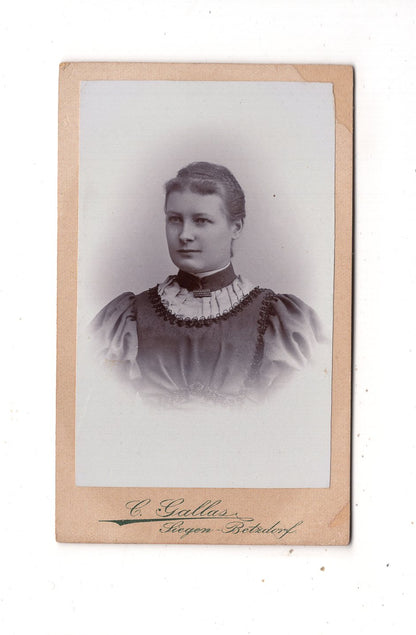 Fotografie Damenportrait - Siegen-Betzdorf 1890er / CDV N1-13