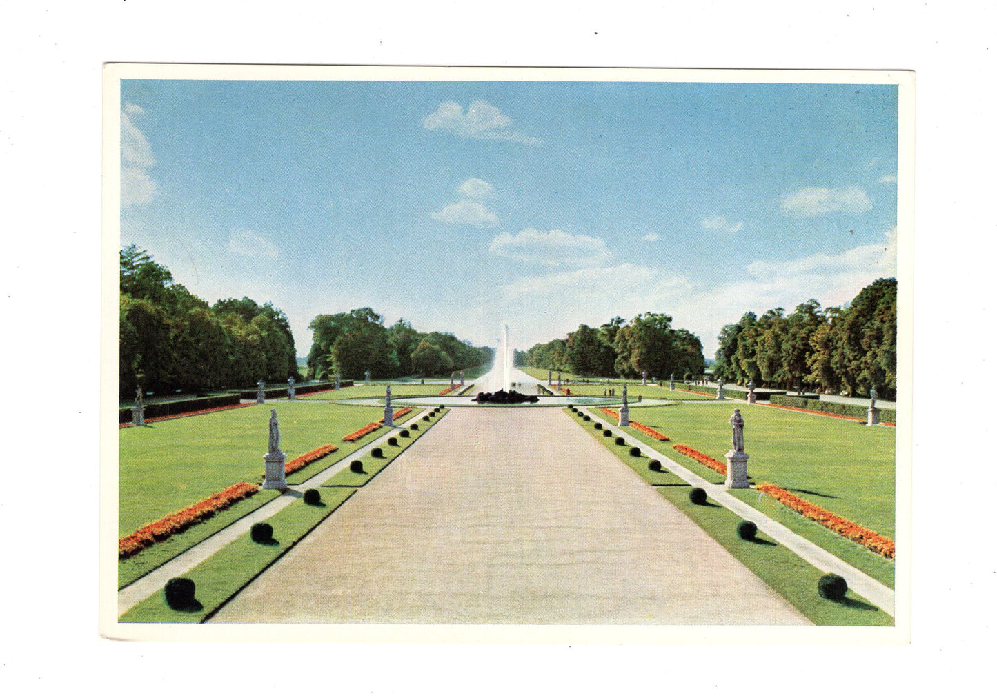 Ansichtskarte Schloss Nymphenburg / Gartenparterre