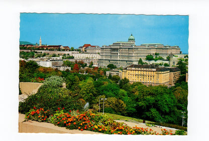 Ansichtskarte Budapest / Ansicht mit Burg von Buda / Ungarn