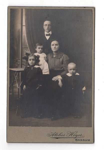 Fotografie Schönes Familienbild - Bassum 1910er / CAB U-19
