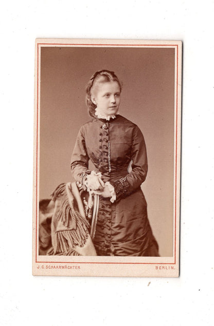 Fotografie Feines junges Mädchen - Berlin 1880er / CDV D1-26