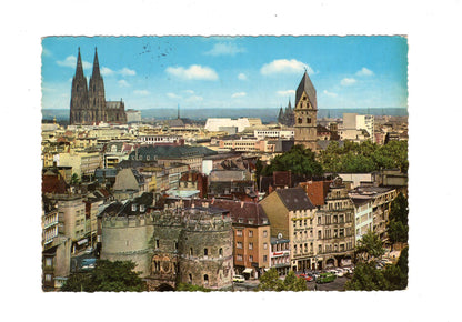 Ansichtskarte Köln am Rhein / Blick auf City und Dom / G1-58