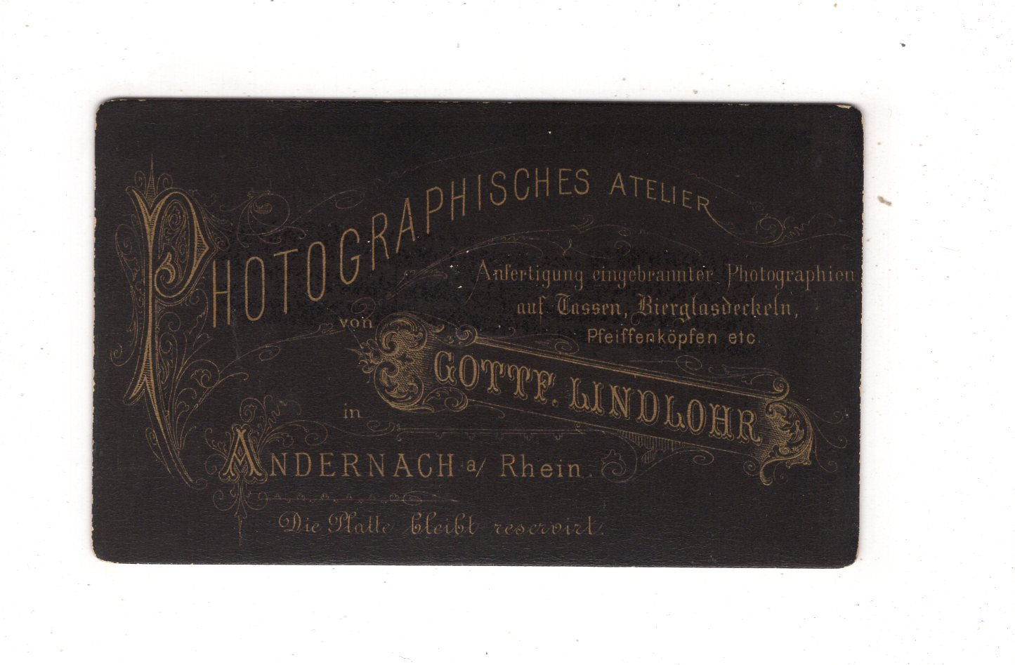 Fotografie Schönes Kinderbild / Baby - Andernach am Rhein 1880er / CDV N1-09