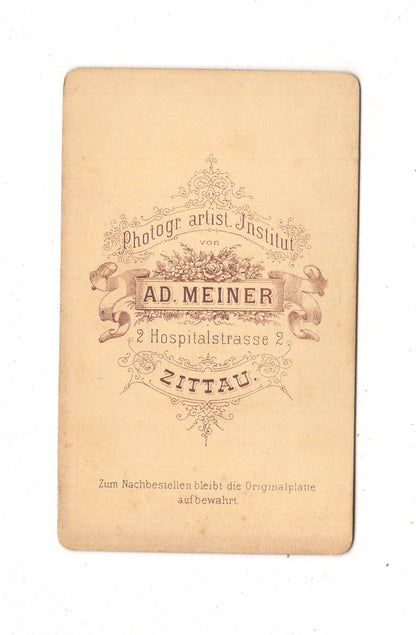 Fotografie Feine Dame - Zittau 1870er / CDV L1-24
