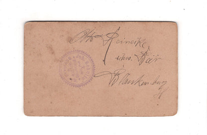 Fotografie Herrenportrait / benannt - Rübeland am Harz 1890er / CDV C1-21