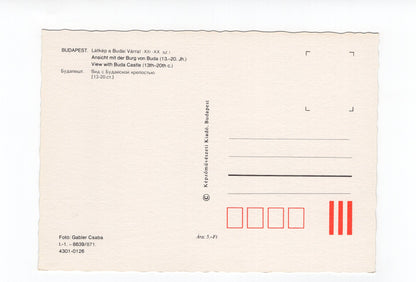 Ansichtskarte Budapest / Ansicht mit Burg von Buda / Ungarn