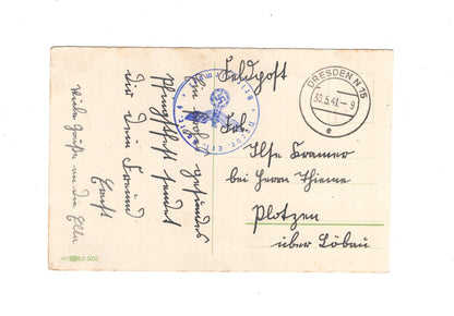 Ansichtskarte / Feldpost Pfingstgruß - Dresden 1941
