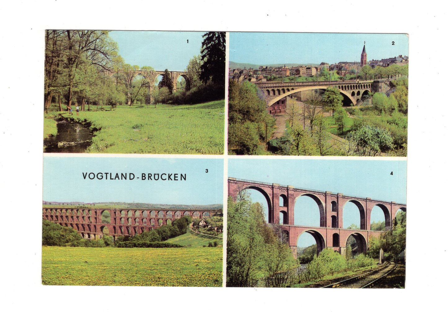 Ansichtskarte Vogtland-Brücken / Elstertalbrücke +++