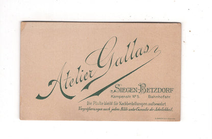 Fotografie Damenportrait - Siegen-Betzdorf 1890er / CDV N1-13