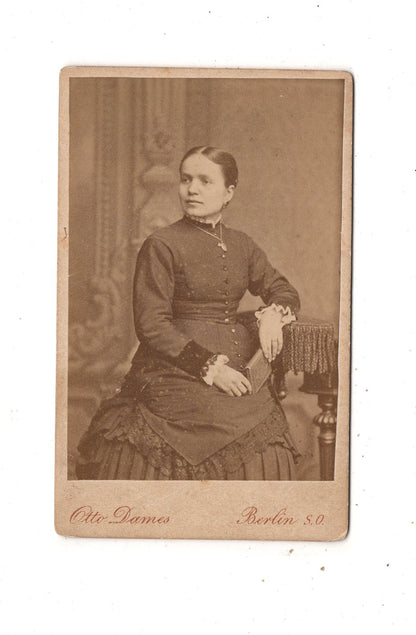 Fotografie Feine Dame - Berlin um 1880