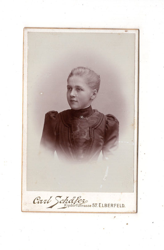 Fotografie Damenportrait - Elberfeld 1900 / CDV N1-13