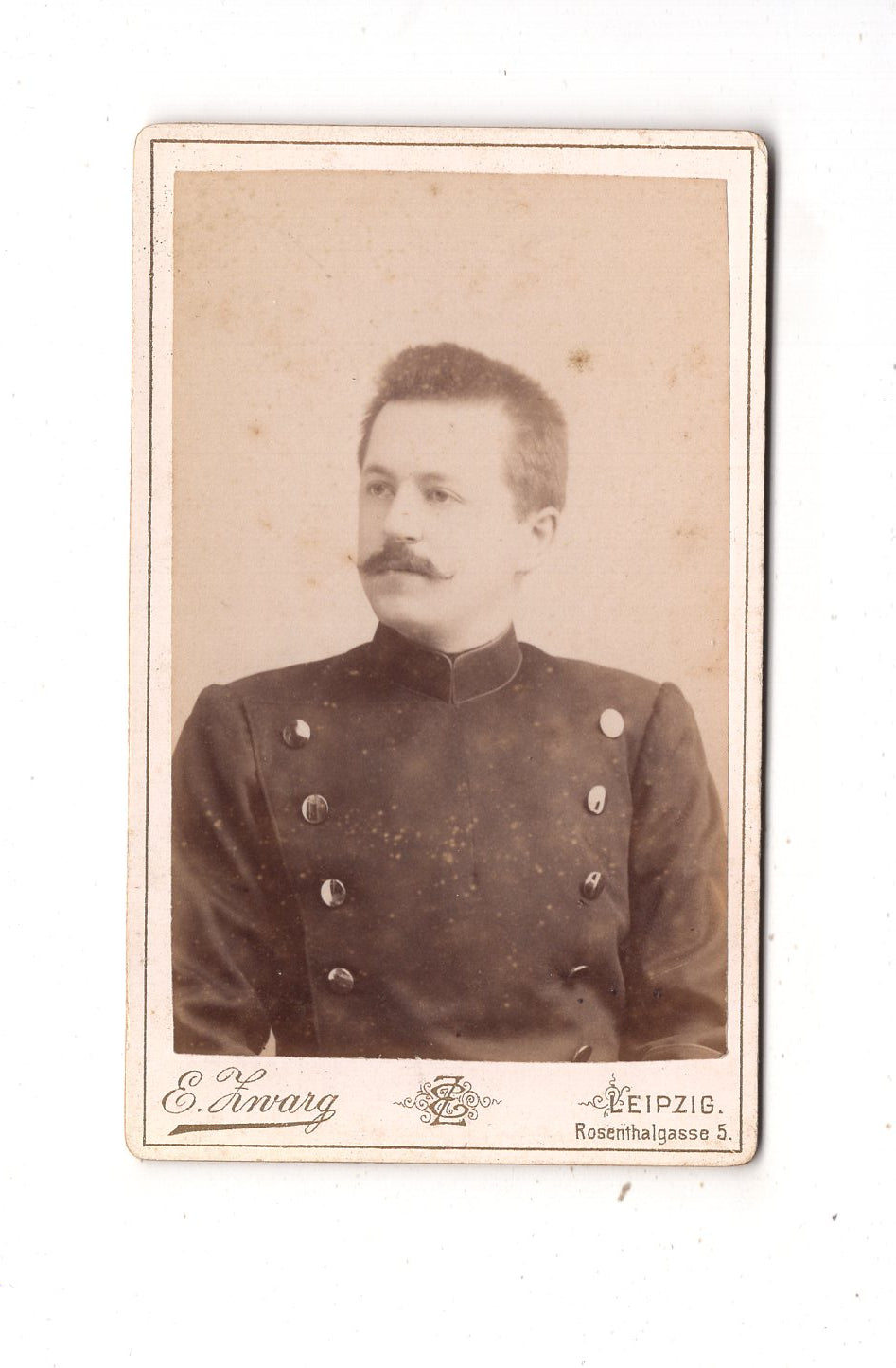 Fotografie Soldat - Leipzig 1880er / CDV M1-06