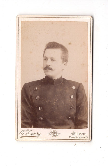 Fotografie Soldat - Leipzig 1880er / CDV M1-06