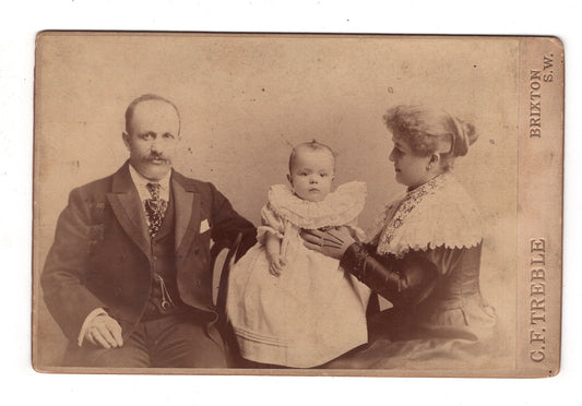 Fotografie Schönes Familienbild - Brixton um 1890 / CAB U-19