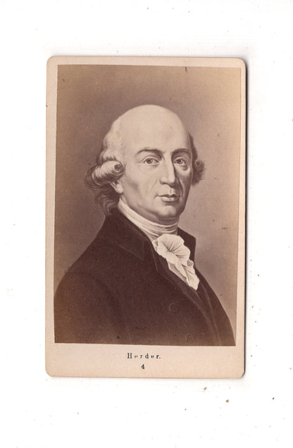 Fotografie Kunst / Johann Gottfried Herder - 1870er