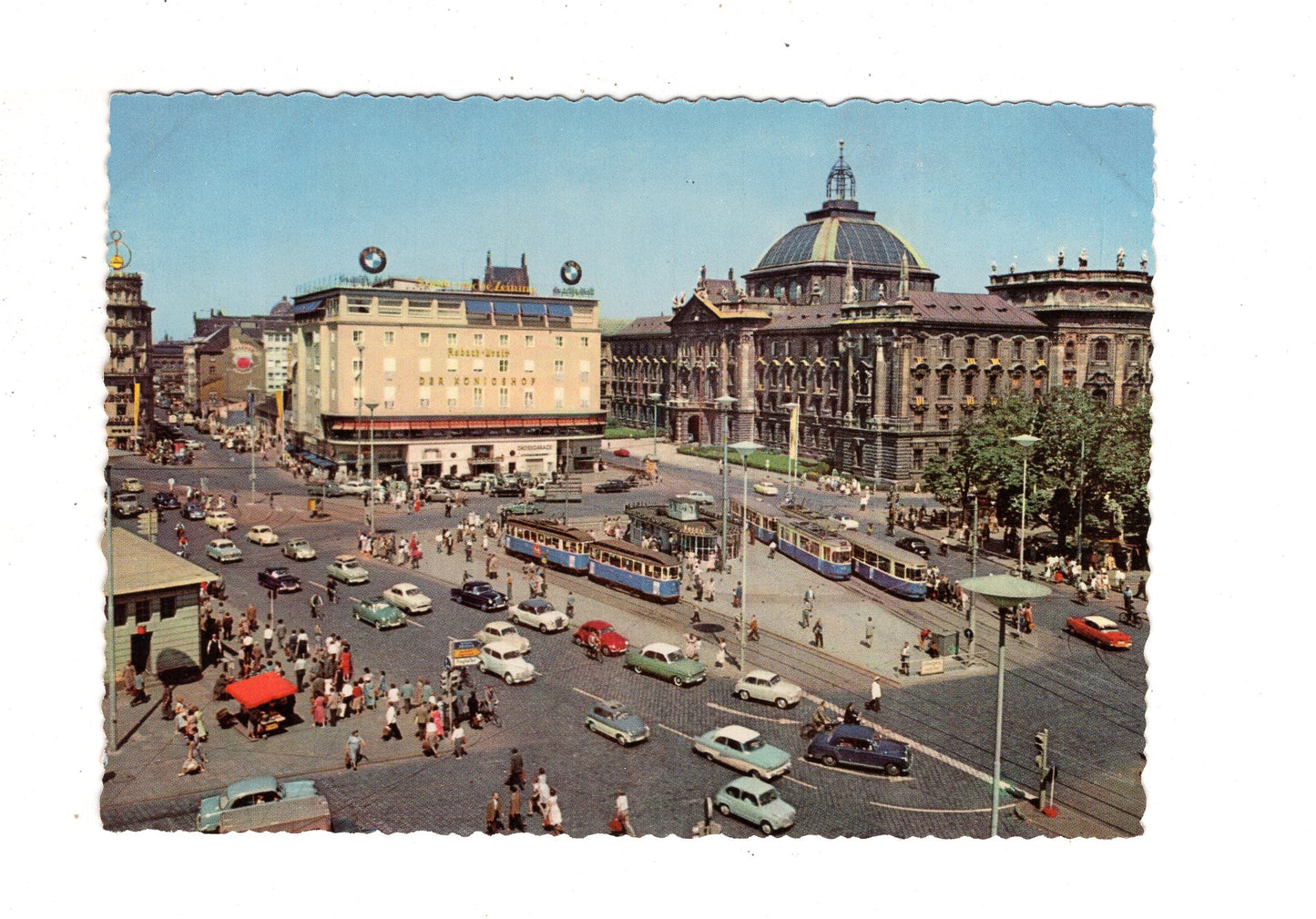 Ansichtskarte München / Stachus mit Justizpalast / I1-67