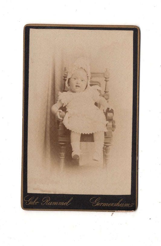 Fotografie Schönes Kinderbild / Baby - Germersheim 1889 / CDV N1-09