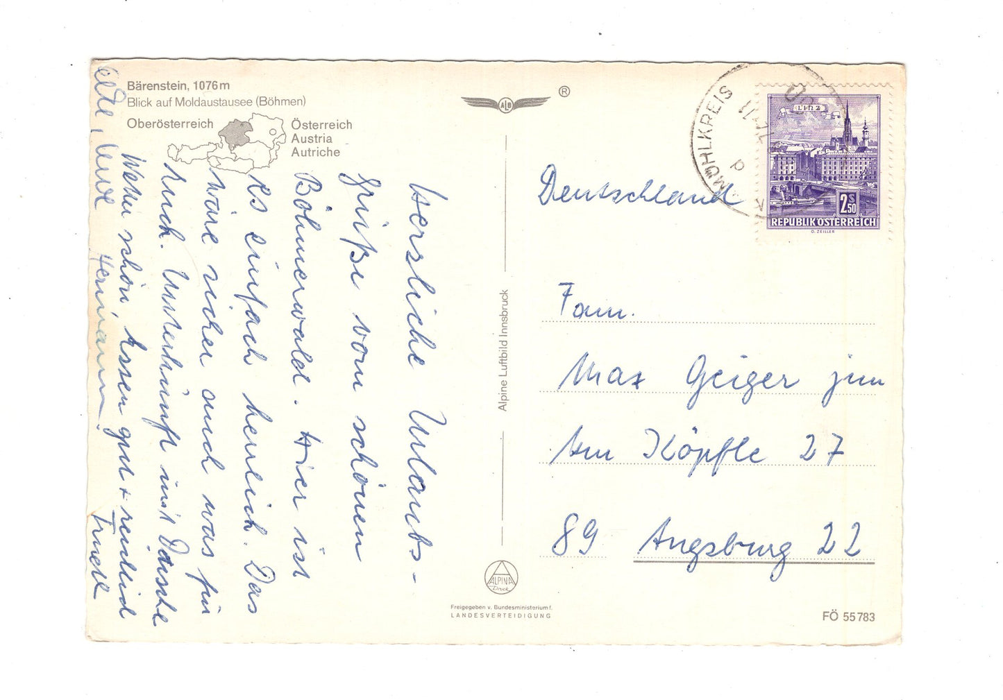Ansichtskarte Bärenstein / Oberösterreich / Österreich