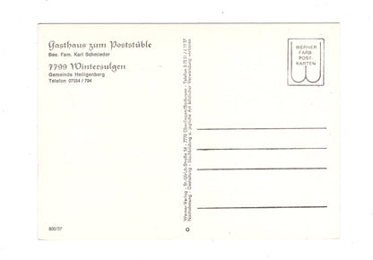 Ansichtskarte Gasthaus zum Poststüble / Wintersulgen
