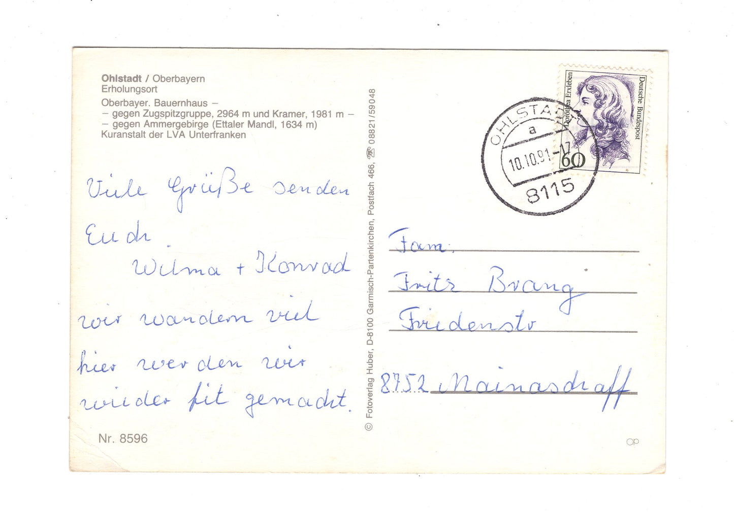 Ansichtskarte Ohlstadt / Bayerische Alpen