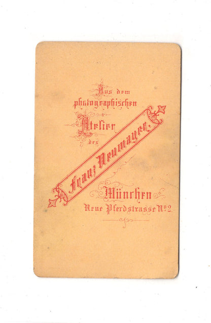 Fotografie Herrenportrait - München um 1870 / CDV C1-21