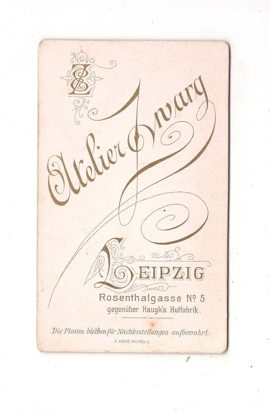 Fotografie Soldat - Leipzig 1880er / CDV M1-06