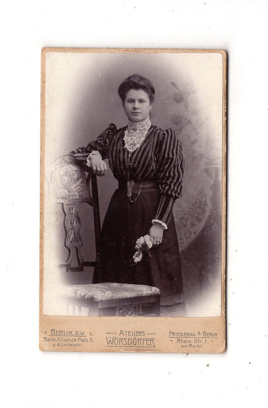 Fotografie Feine Dame - Berlin / Friedenau um 1900