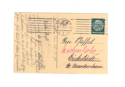 Ansichtskarte Feiertage / Frohes neues Jahr - 1934