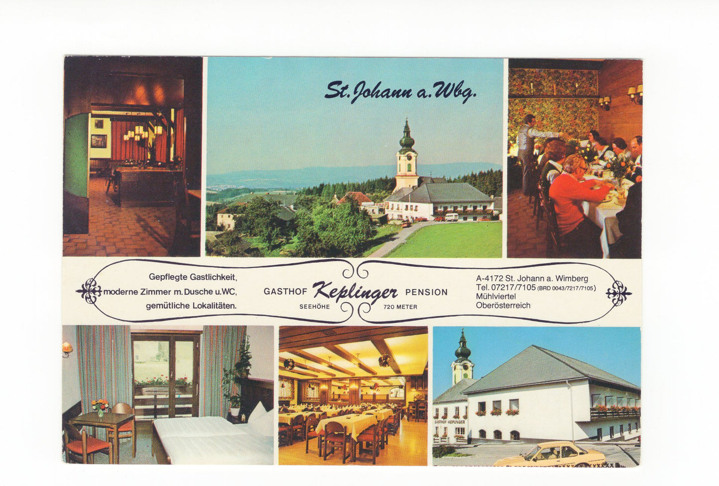 Ansichtskarte Gasthof-Pension Keplinger / St. Johann am Wimberg / Oberösterreich / Österreich