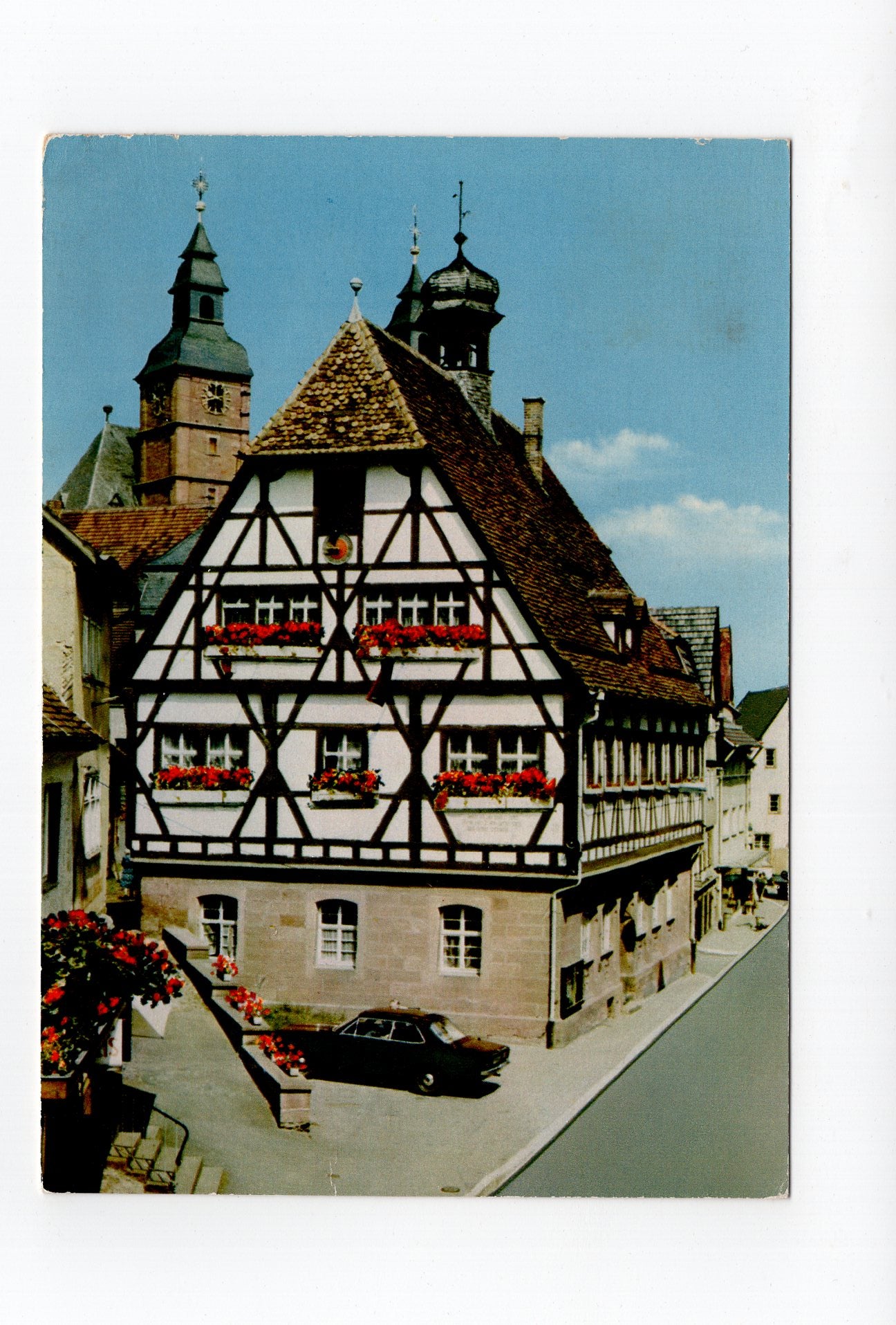 Ansichtskarte Walldürn im Odenwald / Rathaus
