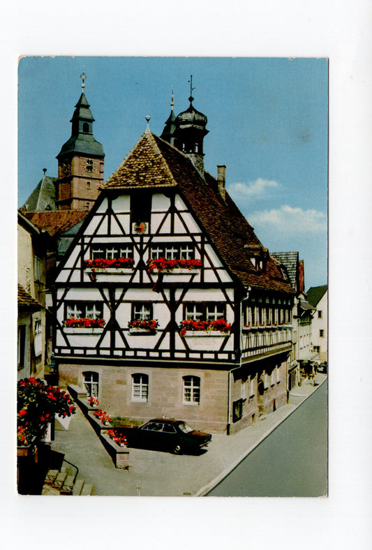 Ansichtskarte Walldürn im Odenwald / Rathaus