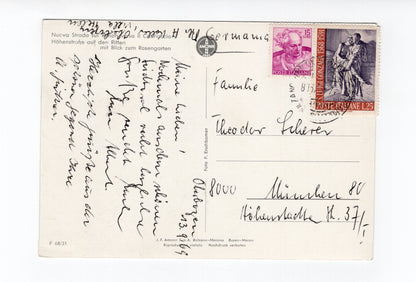 Ansichtskarte Höhenstraße mit den Ritten / Südtirol / Italien