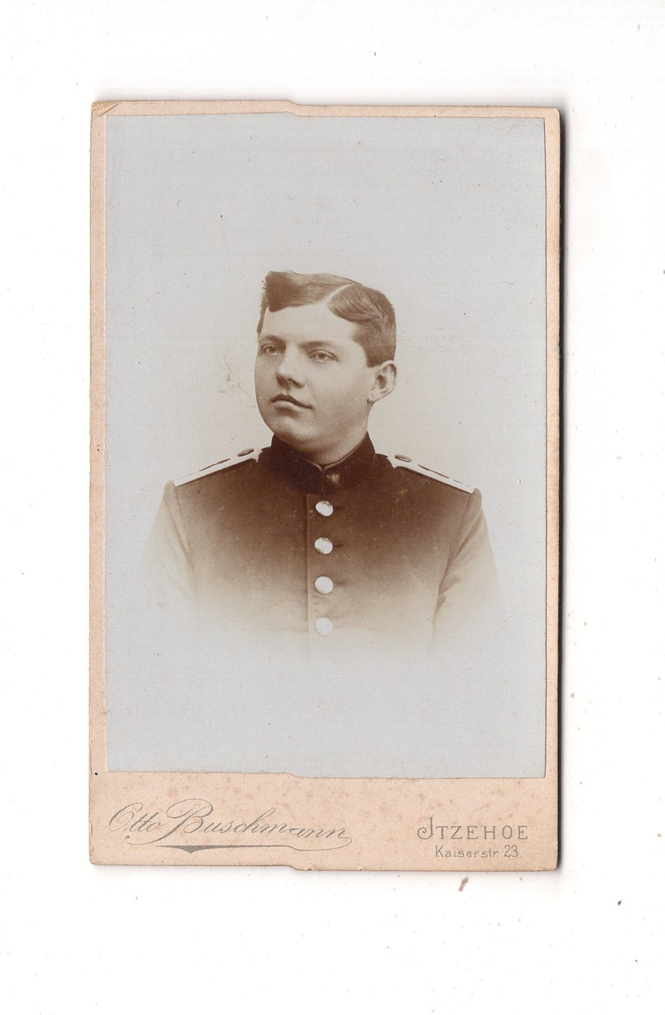 Fotografie Soldat - Itzehoe 1890er / CDV M1-06
