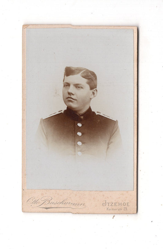 Fotografie Soldat - Itzehoe 1890er / CDV M1-06