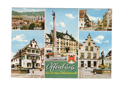 Ansichtskarte Offenburg / Rathaus / Neptunbrunnen +++ / K1-57