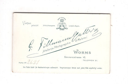 Fotografie Schönes Kinderbild / Baby - Worms 1890er / CDV N1-09