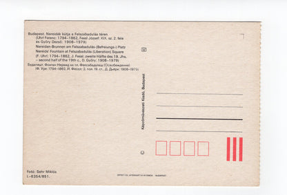 Ansichtskarte Budapest / Nereiden-Brunnen / Ungarn