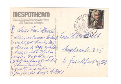 Ansichtskarte Mespotherm / Mespelbrunn im Spessart