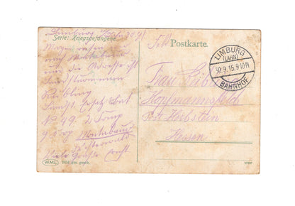 Ansichtskarte / Feldpost / Gefangene Engländer & Schotten - Limburg / Lahn 1915