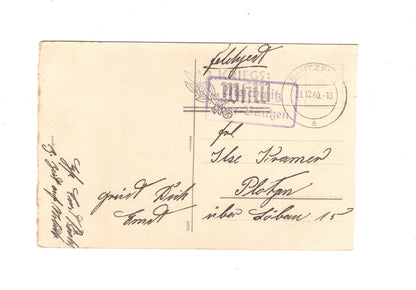 Ansichtskarte / Feldpost Frohes neues Jahr - Bautzen 1940