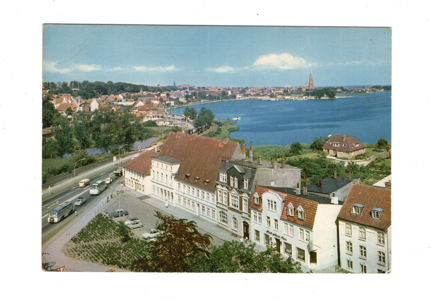 Ansichtskarte Schleswig an der Schlei / Gottorfdamm und Schlei