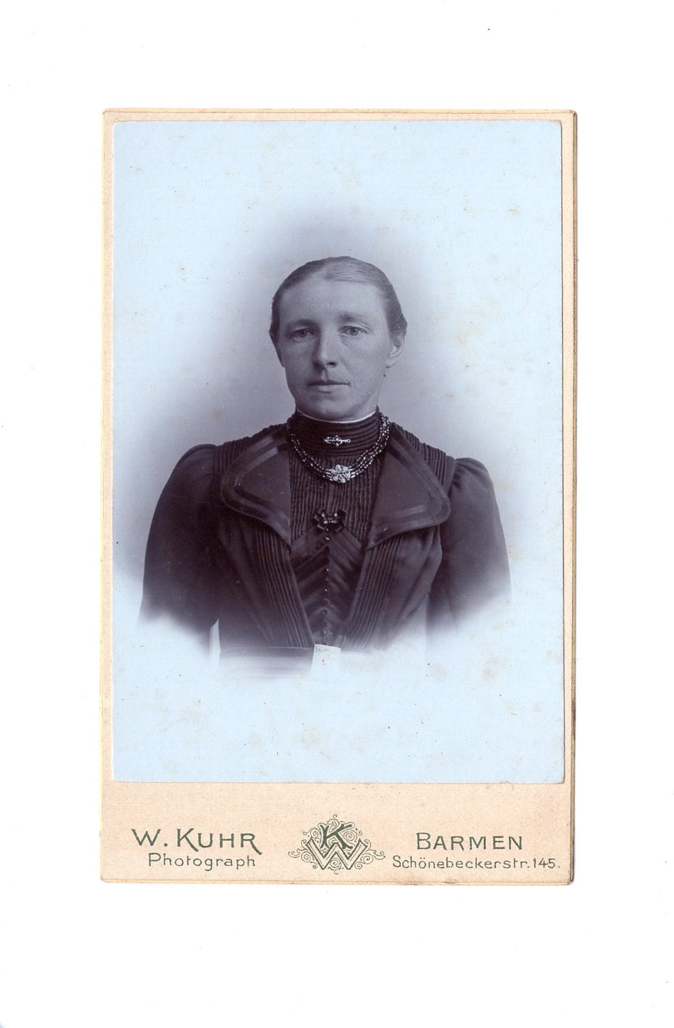 Fotografie Damenportrait - Barmen 1890er