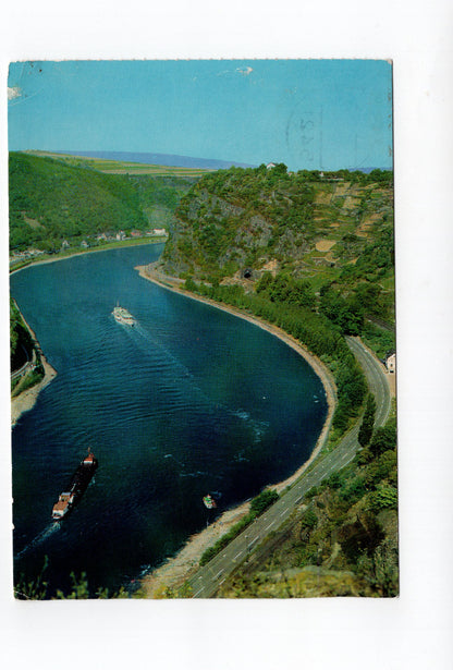 Ansichtskarte Der Loreleyfelsen bei St. Goarshausen am Rhein