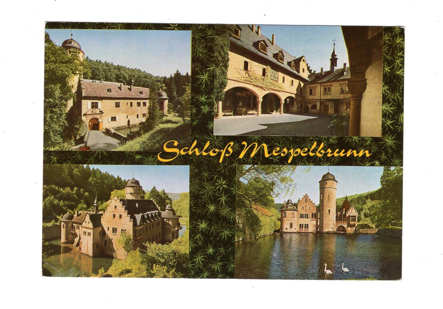 Ansichtskarte Schloss Mespelbrunn im Spessart
